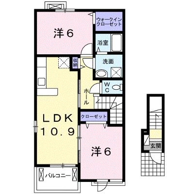 ラフレ－ズＭ　Ⅰ 201【管理NO：1-024417301-02010】 ★家具家電は申し込み後に搬入します★ ★2026年08月上旬入居可能★の物件画像