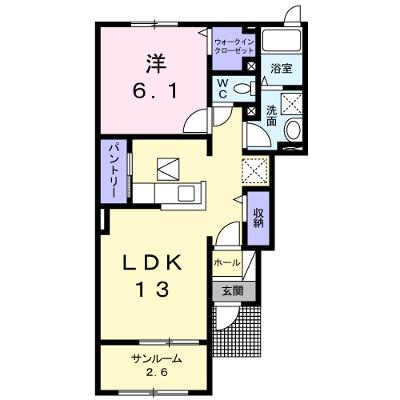 サンリット　Ⅱ 102【管理NO：1-023454102-01020】 ★家具家電は申し込み後に搬入します★の物件画像
