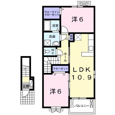 エレガント　ヴェルスⅢ　Ｃ 203【管理NO：1-022986203-02030】 ★家具家電は申し込み後に搬入します★ ★2026年08月下旬入居可能★の物件画像