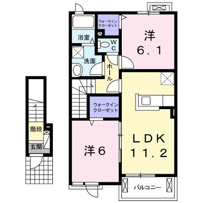 フレアルーチェ　吉野ヶ里Ⅰ 202【管理NO：1-021489601-02020】 ★家具家電は申し込み後に搬入します★ ★2026年08月下旬入居可能★の物件画像