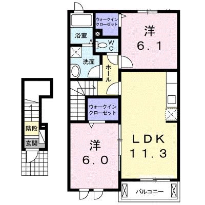ヴェルデ・コッリーナ　Ⅱ 202【管理NO：1-019284502-02020】 ★家具家電は申し込み後に搬入します★の物件画像