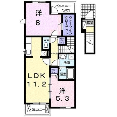 グリシーヌ・ボアＡ 203【管理NO：1-018256101-02030】 ★家具家電は申し込み後に搬入します★の物件画像