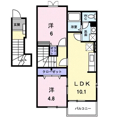 ヌーベル・ファイブ 201【管理NO：1-013891201-02010】 ★家具家電は申し込み後に搬入します★の物件画像