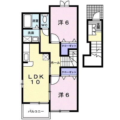 メゾン・ド・シエル弐番館 204【管理NO：1-013698602-02040】 ★家具家電は申し込み後に搬入します★の物件画像