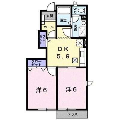 シャンヴェルドゥーラ 101【管理NO：1-011045001-01010】 ★家具家電は申し込み後に搬入します★ ★2026年08月中旬入居可能★の物件画像
