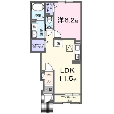 エイトリバー　Ｂ 103【管理NO：1-027755602-01030】 ★家具家電は申し込み後に搬入します★の物件画像