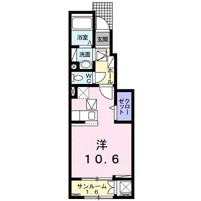 プラシード・カーサ　Ｂ 104【管理NO：1-027312602-01040】 ★家具家電は申し込み後に搬入します★の物件画像