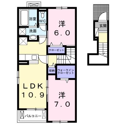 メレルカンＢ 204【管理NO：1-026604802-02040】 ★家具家電は申し込み後に搬入しますの物件画像
