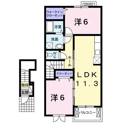 エスト　ウィステリアＢ 202【管理NO：1-017147102-02020】 ★家具家電は申し込み後に搬入しますの物件画像