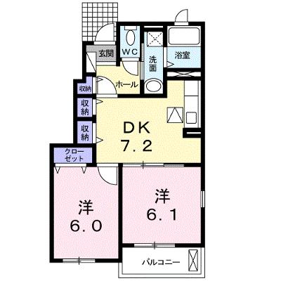 モン　アンテリユール一本松Ｃ 101【管理NO：1-016580303-01010】 ★家具家電は申し込み後に搬入します★の物件画像