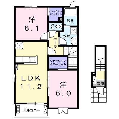ヒルズワン・橘 201【管理NO：1-021491901-02010】 ★家具家電は申し込み後に搬入しますの物件画像