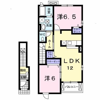 ソレアードⅣ 204【管理NO：1-016223501-02040】 ★家具家電は申し込み後に搬入します★の物件画像
