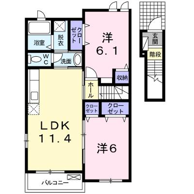 リバーサイドハウス弐番館 203【管理NO：1-016125802-02030】 ★家具家電は申し込み後に搬入します★の物件画像