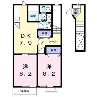 サン・シャルムｋｉｋｕ 202【管理NO：1-012078701-02020】 ★家具家電は申し込み後に搬入します★の物件画像