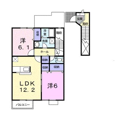 エクセル彩が丘 202【管理NO：1-011893901-02020】 ★家具家電は申し込み後に搬入します★の物件画像