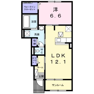 マーレ　プレッソ　Ⅱ 102【管理NO：1-024225902-01020】 ★家具家電は申し込み後に搬入しますの物件画像