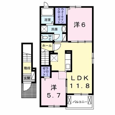 ポモドーロⅡ 203【管理NO：1-022005502-02030】 ★家具家電は申し込み後に搬入します★の物件画像