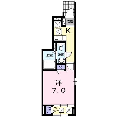 エアリー矢上 101【管理NO：1-020566401-01010】 ★家具家電は申し込み後に搬入します★の物件画像