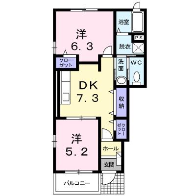カレントハウスＤ 101【管理NO：1-017659002-01010】 ★家具家電は申し込み後に搬入しますの物件画像