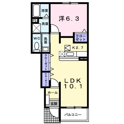 ミルフィーユⅡ 102【管理NO：1-013277901-01020】 ★家具家電は申し込み後に搬入します★の物件画像