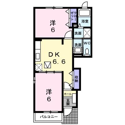 ルーラルＫ　イースト 101【管理NO：1-012998401-01010】 ★家具家電は申し込み後に搬入します★の物件画像