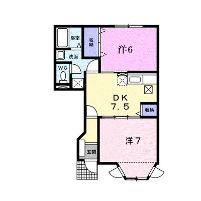 エ－デル　ハオスⅠ　Ａ 103【管理NO：1-011231001-01030】 ★家具家電は申し込み後に搬入します★の物件画像