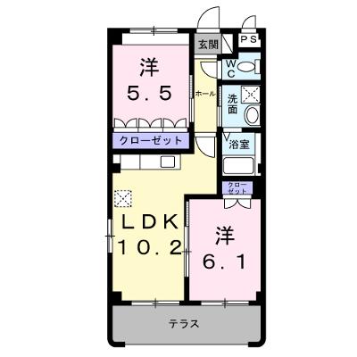 ライブリーベスト・かつらぎ 105【管理NO：1-099309901-01040】 ★家具家電は申し込み後に搬入します★の物件画像