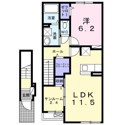 アルドールＮⅡ 203【管理NO：1-026832702-02030】 ★家具家電は申し込み後に搬入します 2026年07月下旬入居可能の物件画像