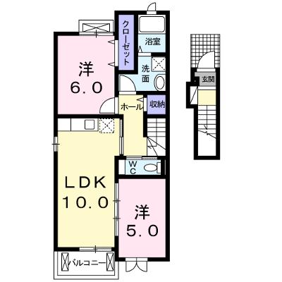 サン・メゾン 204【管理NO：1-017792001-02040】 ★家具家電は申し込み後に搬入します★の物件画像
