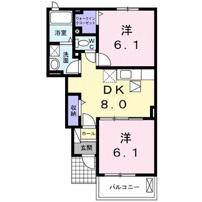 カーサ　ルピナス　Ⅱ 102【管理NO：1-023961002-01020】 ★家具家電は申し込み後に搬入します★の物件画像