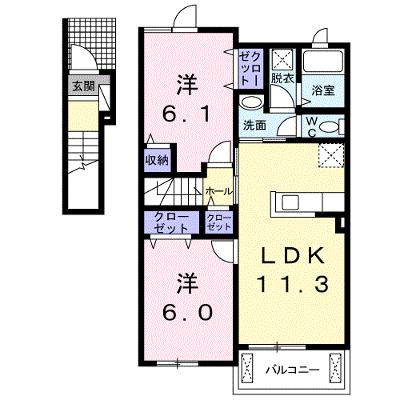 オーフィールドⅢ　Ａ 202【管理NO：1-023834201-02020】 ★家具家電は申し込み後に搬入します★の物件画像