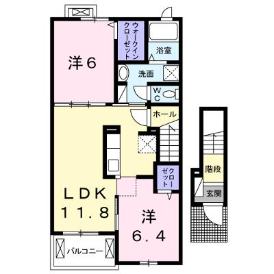 ファーム・ヒルズⅡ 202【管理NO：1-021095101-02020】 ★家具家電は申し込み後に搬入しますの物件画像