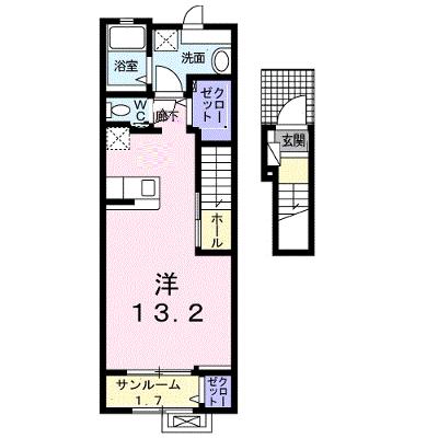 リトルガーデン 204【管理NO：1-025095701-02040】 ★家具家電は申し込み後に搬入します★の物件画像