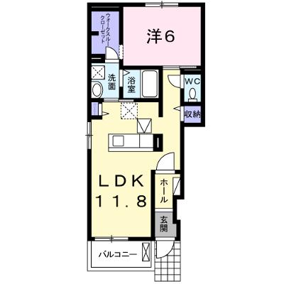 フランフランサクラＢ棟 101【管理NO：1-022977002-01010】 ★家具家電は申し込み後に搬入します★の物件画像