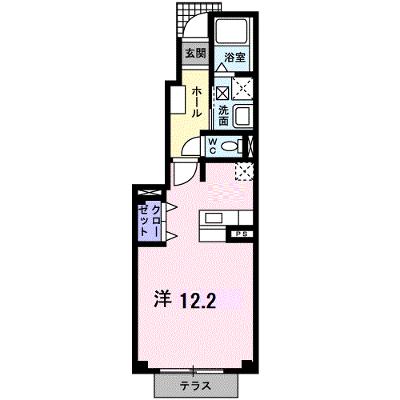 フォレストヒルズ２号館 102【管理NO：1-012243202-01020】 ★家具家電は申し込み後に搬入します★の物件画像