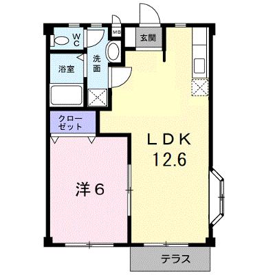 メルクルメＢ 101【管理NO：1-004936502-01010】 ★家具家電は申し込み後に搬入します★の物件画像