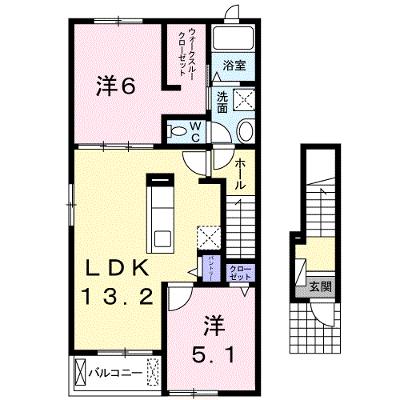 プラシード 201【管理NO：1-023401801-02010】 ★家具家電は申し込み後に搬入します★の物件画像