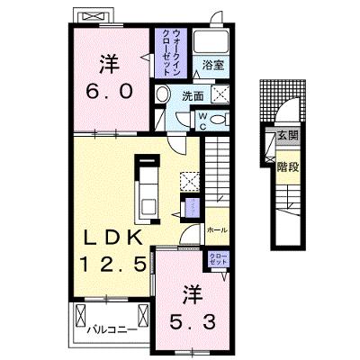 エルヴィータ八女　Ｂ 202【管理NO：1-022323802-02020】 ★家具家電は申し込み後に搬入します★の物件画像