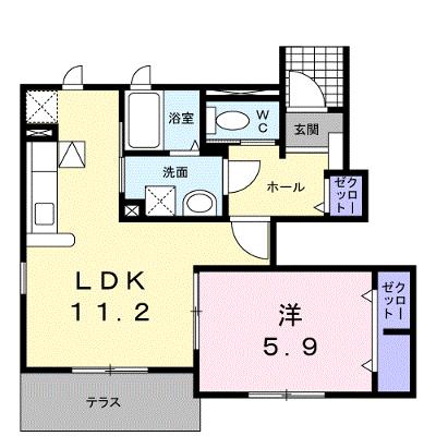 グリーンハイツ鷹取Ⅲ 103【管理NO：1-020369101-01030】 ★家具家電は申し込み後に搬入しますの物件画像