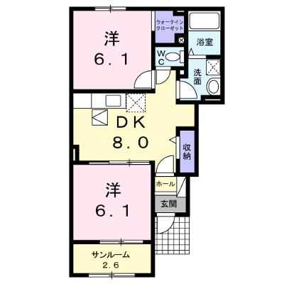 ルート３＆Ｍ・ＹⅤ 102【管理NO：1-020291101-01020】 ★家具家電は申し込み後に搬入します★の物件画像