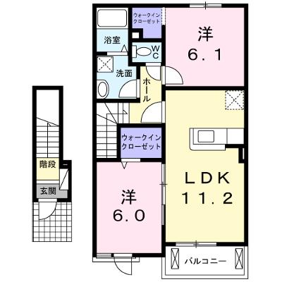 アルカンシェル　Ｂ 204【管理NO：1-019155302-02040】 ★家具家電は申し込み後に搬入します★の物件画像