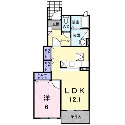 ジェネシス　Ⅱ 103【管理NO：1-014314702-01030】 ★家具家電は申し込み後に搬入します★の物件画像