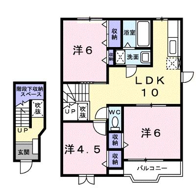 メープルタウンＡ 203【管理NO：1-009766501-02030】の物件画像