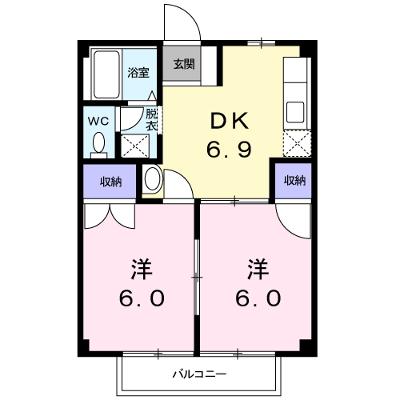 サンハイツ三潴 204【管理NO：1-004567201-02040】 ★家具家電は申し込み後に搬入します★の物件画像