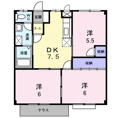 ハイツウイステリア（Ａ） 104【管理NO：1-003690001-01040】 ★家具家電は申し込み後に搬入します★の物件画像