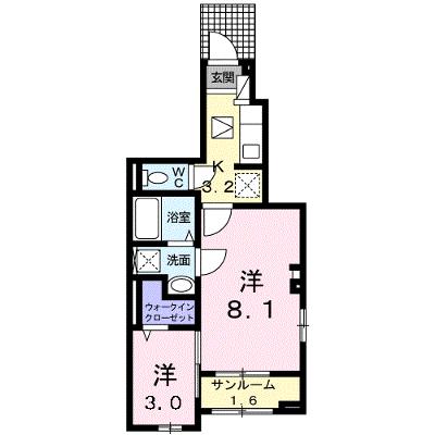 グラン・ソレイユ 101【管理NO：1-027367401-01010】 ★家具家電は申し込み後に搬入します★の物件画像
