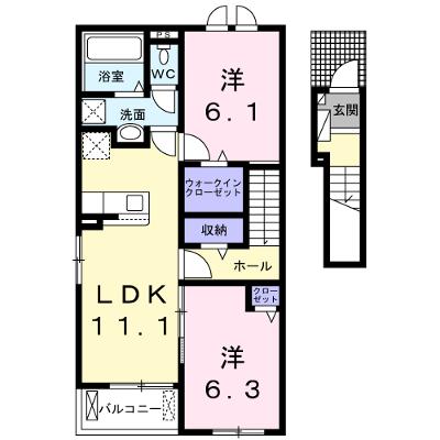 ブリアン　メゾン　みやき　Ｂ 204【管理NO：1-026995702-02040】 ★家具家電は申し込み後に搬入します★の物件画像