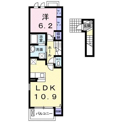コモド若宮 204【管理NO：1-018348401-02040】 ★家具家電は申し込み後に搬入します 2026年08月中旬入居可能の物件画像
