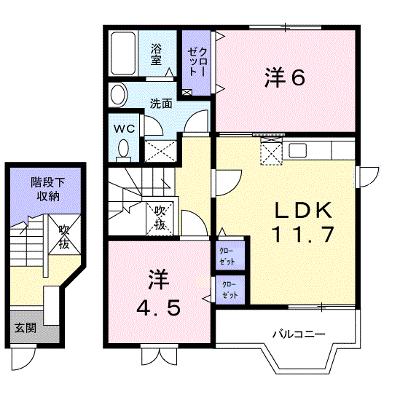 ニュークレストールソフィアＢ 202【管理NO：1-009469402-02020】 ★家具家電は申し込み後に搬入しますの物件画像