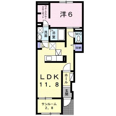 アンジュⅡ 104【管理NO：1-024793402-01040】 ★家具家電は申し込み後に搬入します★ ★2026年08月中旬入居可能★の物件画像